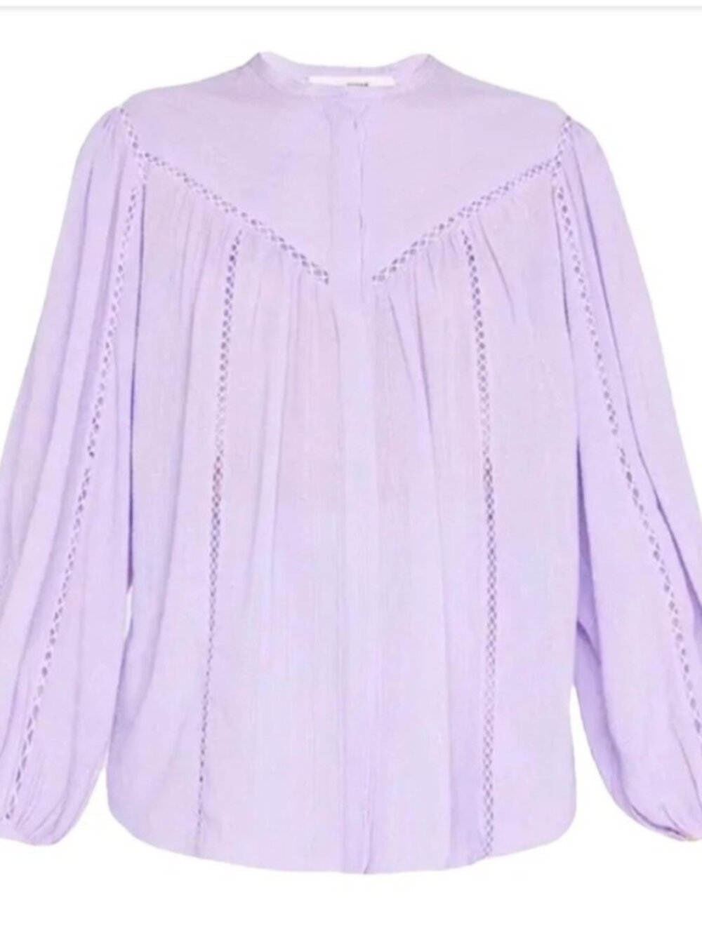 Isabel Marant Étoile Leonard Blouse — Lilac — Cotton/Linen Blend